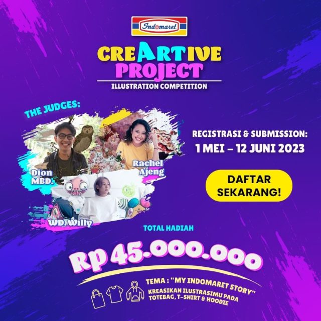 Lomba Desain Ilustrasi CreARTive Project Total Hadiah 45 Juta