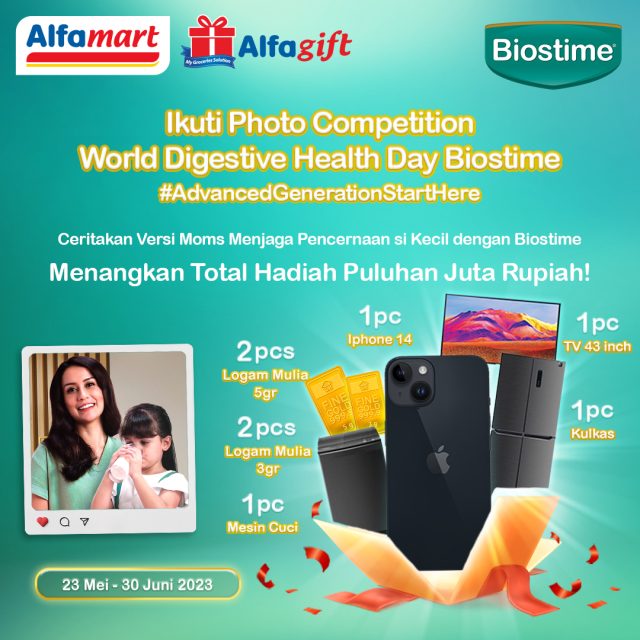Lomba Foto Biostime x Alfamart Berhadiah iPhone 14, TV, Kulkas, dll