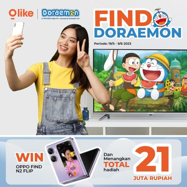 Lomba Foto Find Doraemon Berhadiah OPPO Find N2 Flip
