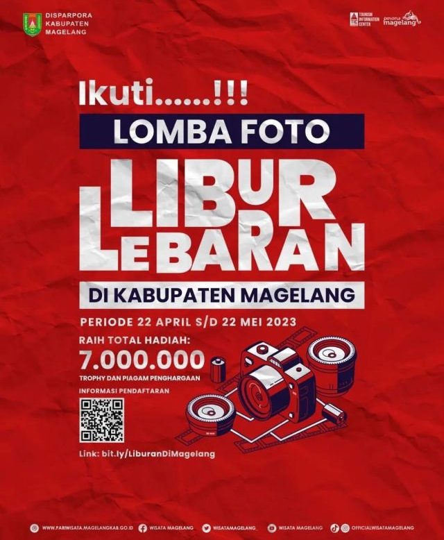  Lomba Foto Libur Lebaran di Kab. Magelang Total Hadiah 7 Juta