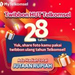 Lomba Foto Twibbon HUT Telkomsel Hadiah Gopay Jutaan Rupiah