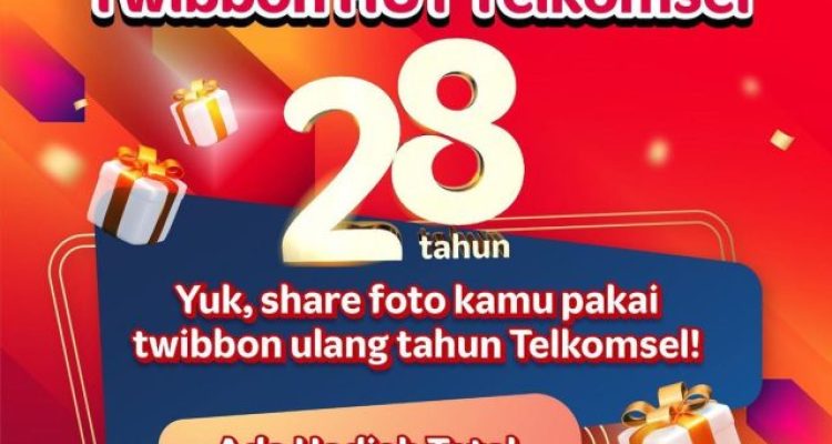 Lomba Foto Twibbon HUT Telkomsel Hadiah Gopay Jutaan Rupiah