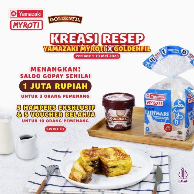 Lomba Resep Yamazaki x Goldenfil Hadiah Gopay 1 Juta & Lainnya