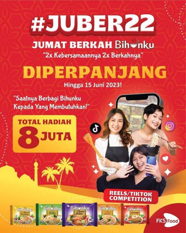 Lomba Video Jumat Berkah Bihunku Berhadiah Total 8 Juta