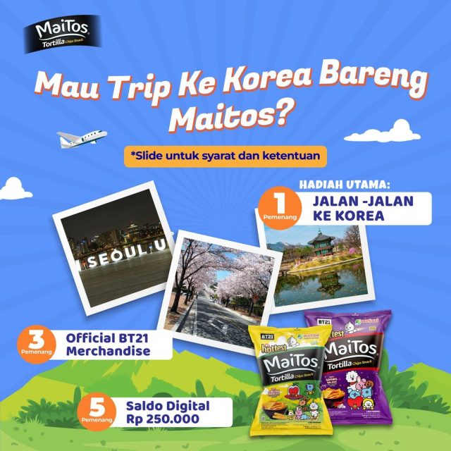 Lomba Video Maitos Special Edition BT21 Berhadiah Trip ke Korea