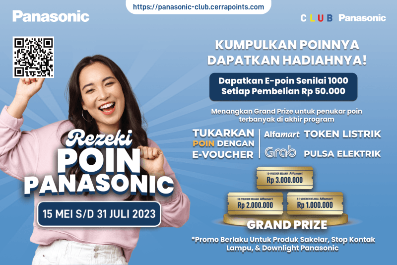 Promo Rezeki Poin Panasonic Berhadiah Voucher Jutaan Rupiah