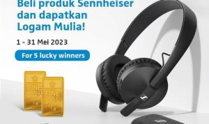 Undian Beli Produk Sennheiser Berhadiah Logam Mulia