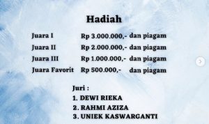 Lomba Blog Pesona Wisata Kab. Semarang Total Hadiah 5,5 Juta