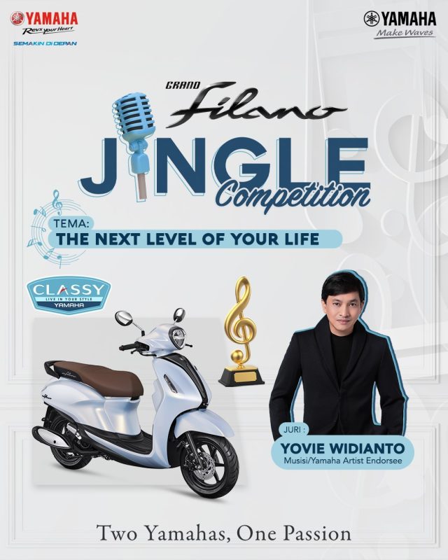 Lomba Jingle Yamaha 2023 Berhadiah Motor Grand Filano, Uang