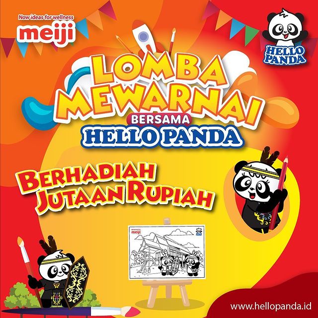 Lomba Mewarnai Bersama Hello Panda Berhadiah Jutaan Rupiah