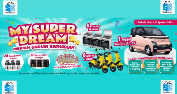 Undian Super Indo My Super Dream Berhadiah Mobil Listrik Wuling
