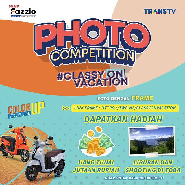 Lomba Foto Classy On Vacation Berhadiah Liburan + Shooting COV