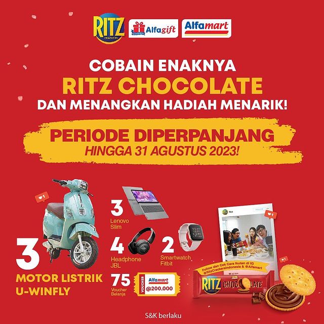 Lomba Foto Ritz Chocolate Berhadiah Motor Listrik U-Winfly