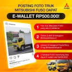 Lomba Foto Truk Mitsubishi Fuso Berhadiah E-Wallet Total 500K
