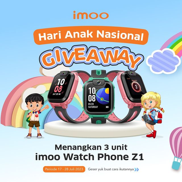 Lomba Gambar Hari Anak Nasional Berhadiah 3 Imoo Watch Z1