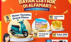 Promo Kejutan Bayar Listrik di Alfamart Berhadiah 5 Motor Yamaha