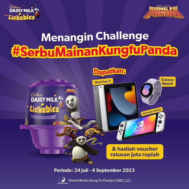 Undian Cadbury Kungfu Panda Berhaidah iPad, Nintendo Switch, dll