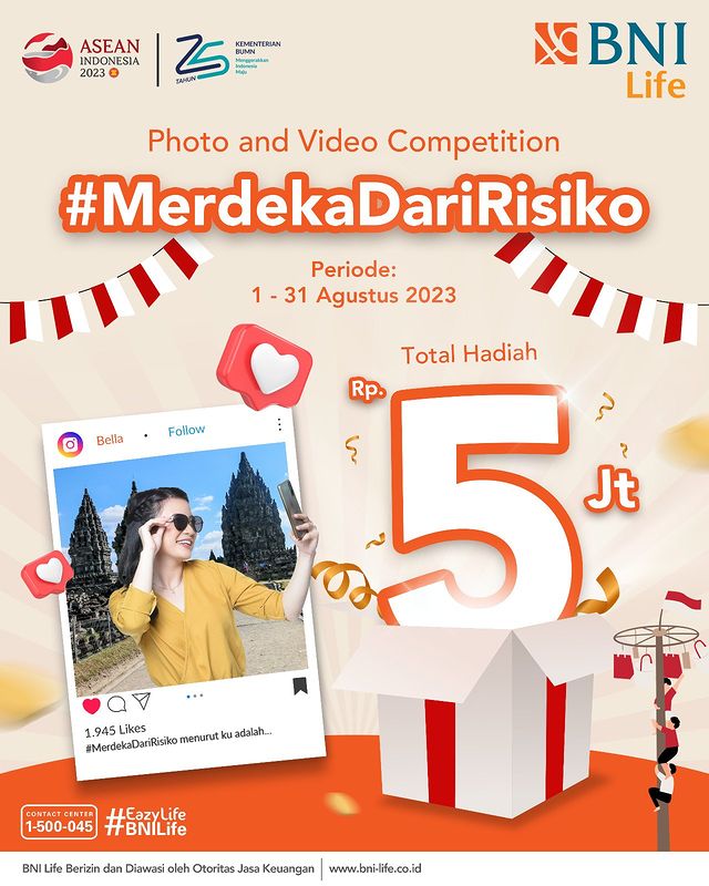 Challenge Merdeka dari Risiko Berhadiah Total 5 Juta Rupiah