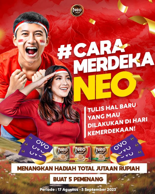 Kuis Cara Merdeka NEO Berhadiah OVO Total 1,5 Juta Rupiah