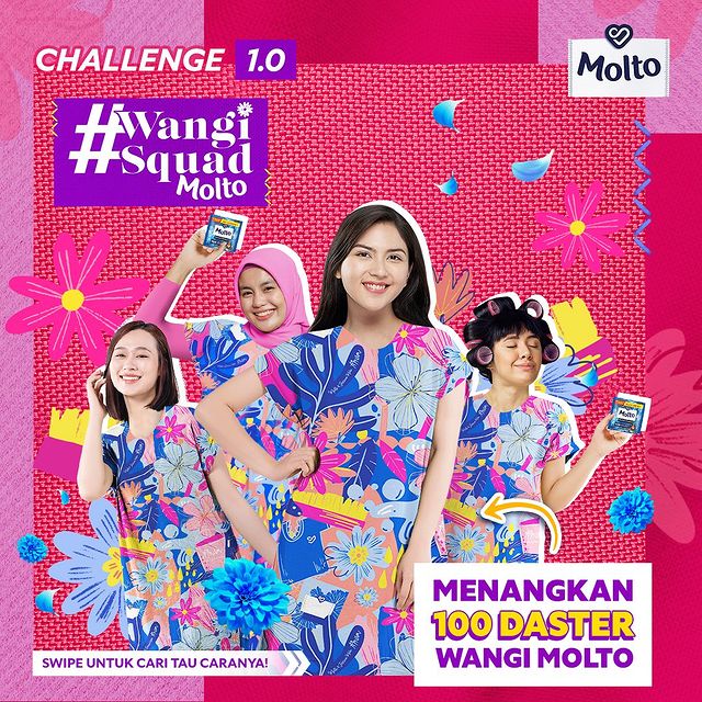 Kuis Cerita Wangi Squad Molto Berhadiah 100 Daster Keren