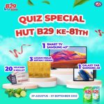 Kuis HUT B29 Berhadiah Smart TV, Emas, Tablet, & E-Wallet