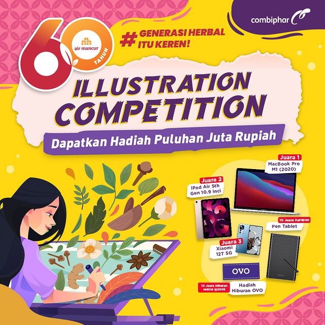 Lomba Desain Ilustrasi 60 Tahun Air Mancur Berhadiah Puluhan Juta