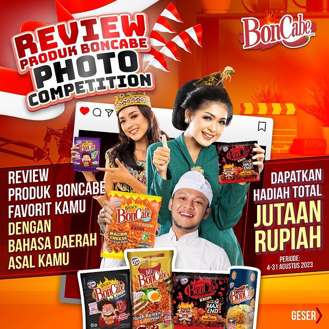 Lomba Review Produk Boncabe Berhadiah Total Jutaan Rupiah