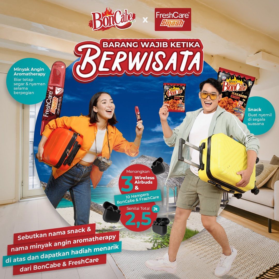 Kuis Barang Wajib Ketika Berwisata Berhadiah TWS & Hampers