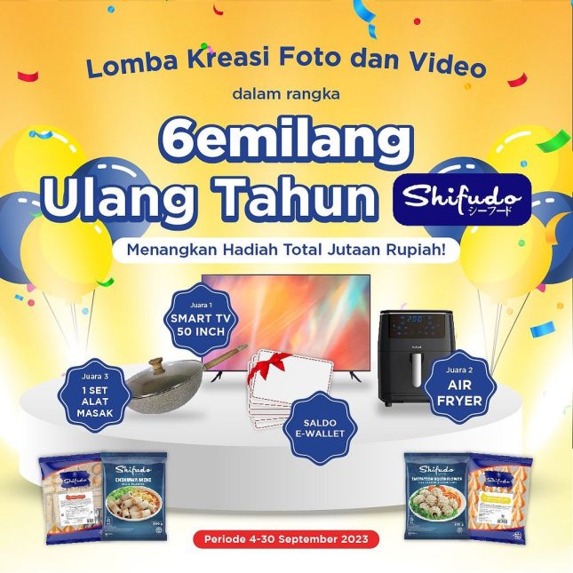 Lomba Kreasi Ucapan HUT Shifudo Berhadiah SMART TV 50 Inch