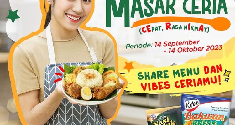Lomba Masak Ceria Kobe Berhadiah E-Wallet Total 1 Juta Rupiah