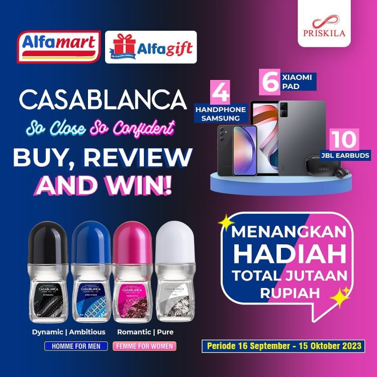 Lomba Review Casablanca Berhadiah 4 HP, 6 Tablet & 10 TWS