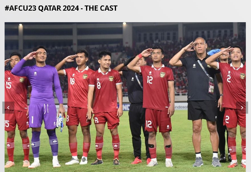 Timnas Indonesia lolos ke Piala Asia 2024