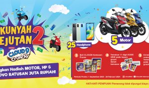 Promo Cloud9 Kunyah Kejutan 2 Hadiah 5 Motor, 25 Hp & OVO