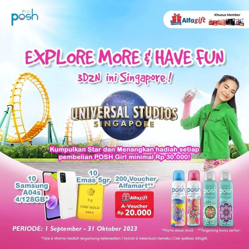 Undian Posh Girl Berhadiah Trip ke Singapura, HP, Emas, dan lainnya