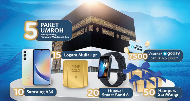 Gebyar Undian SariWangi 50 Tahun Total Hadiah Ratusan Juta