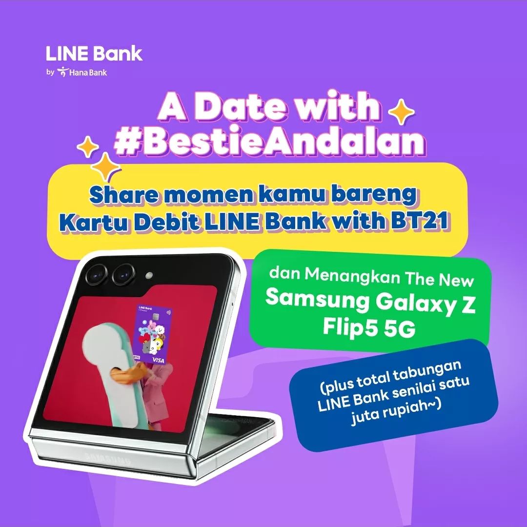 Challenge Momen Bareng Kartu Debit LINE Bank BT21