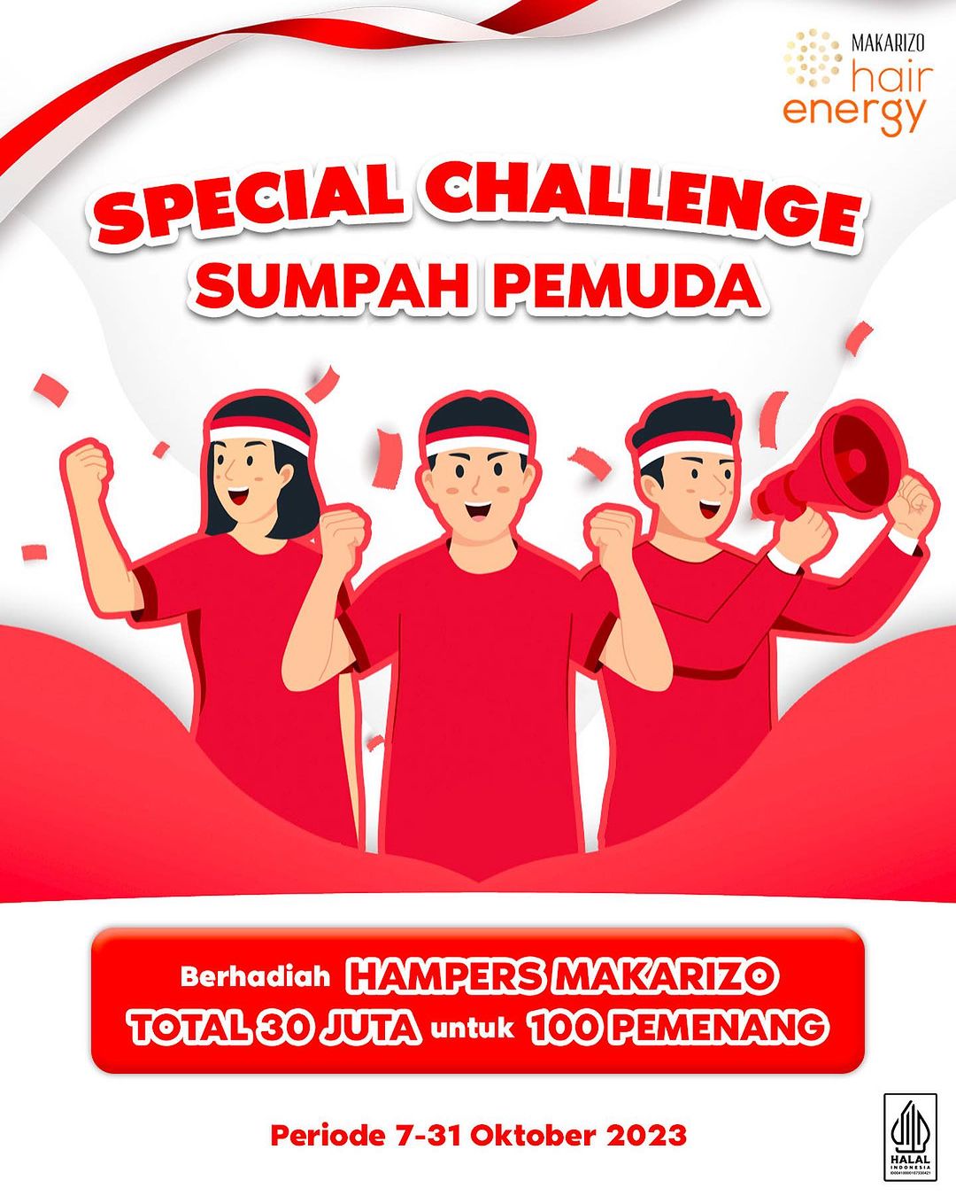 Challenge Sumpah Pemuda Berhadiah Total 30 Juta dari Makarizo