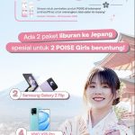 Giveaway Poise x Indomaret Grand Prize 2 Paket Trip ke Jepang