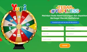 Putar Roda Keberuntungan Tebar YUPINESS Berhadiah Langsung