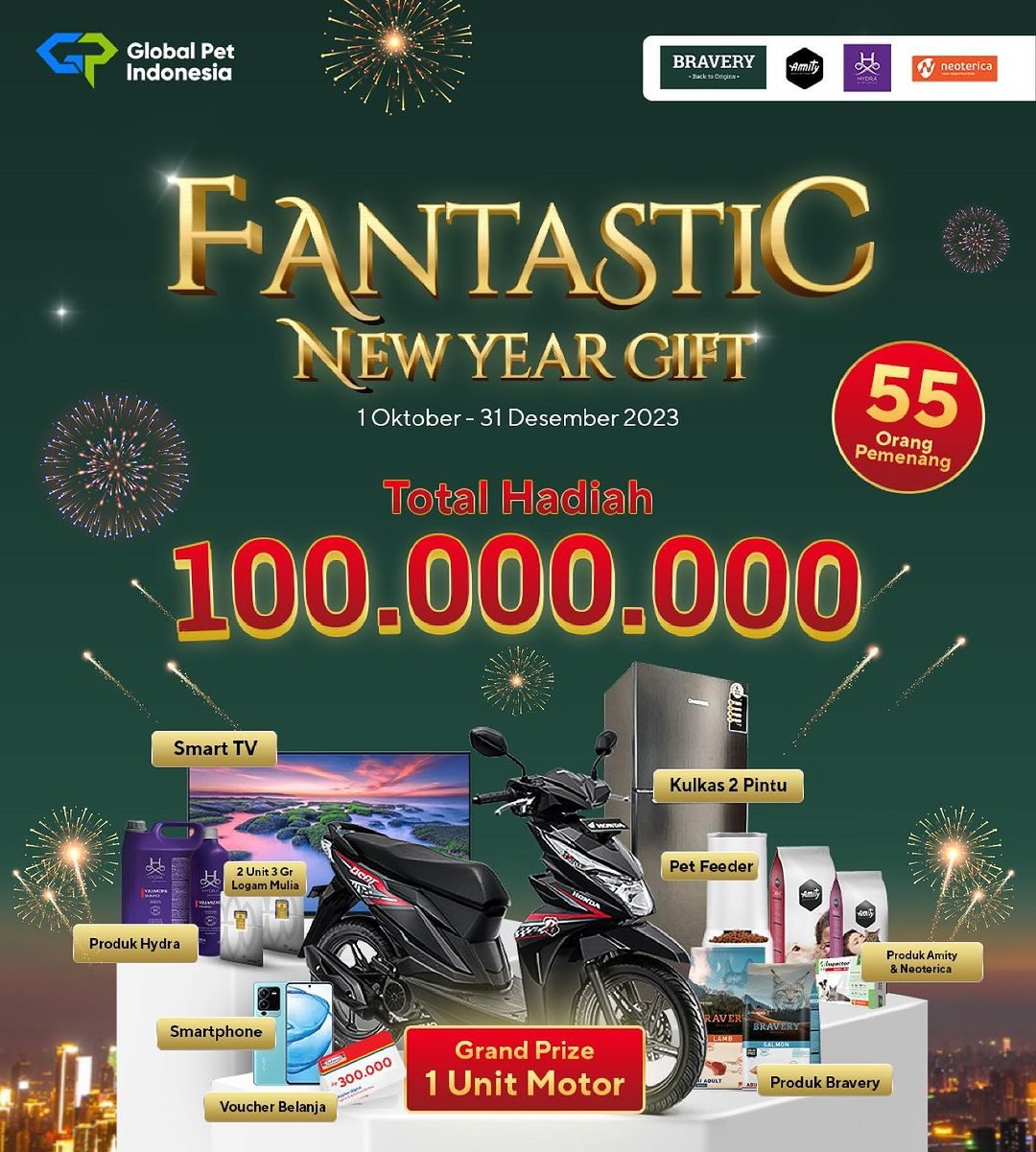 Undian Global Pet Fantastic New Year Gift