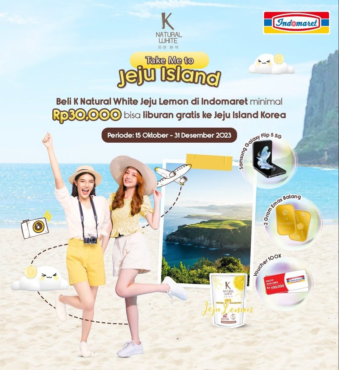 Undian K Natural White Berhadiah Liburan 2024 Gratis Jeju Island