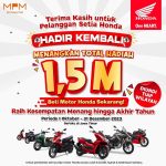 Undian MPM Honda Jawa Timur Berhadiah Total 1,5 Miliar Rupiah