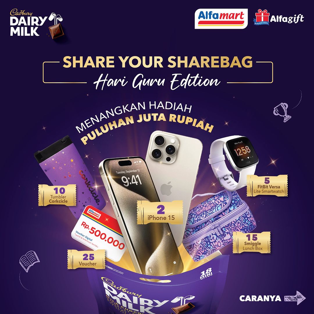 Challenge Hari Guru Cadbury Berhadiah iPhone 15 lho! Yuk Ikutan