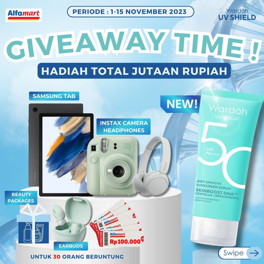 Giveaway Produk Baru Wardah Berhadiah Tablet, Kamera, dll