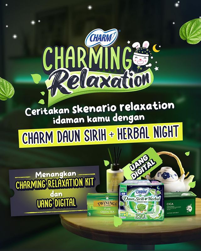 Kuis Cerita Charming Relaxation Berhadiah Total Jutaan Rupiah