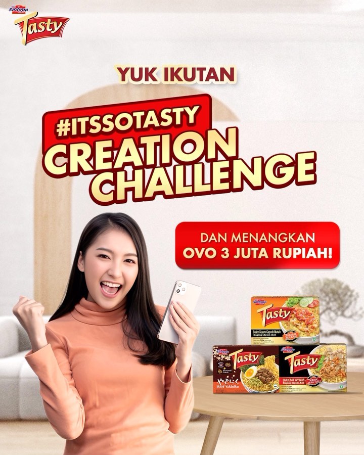 Kuis Its So Tasty Creation Challenge Berhadiah OVO Total 3 Juta