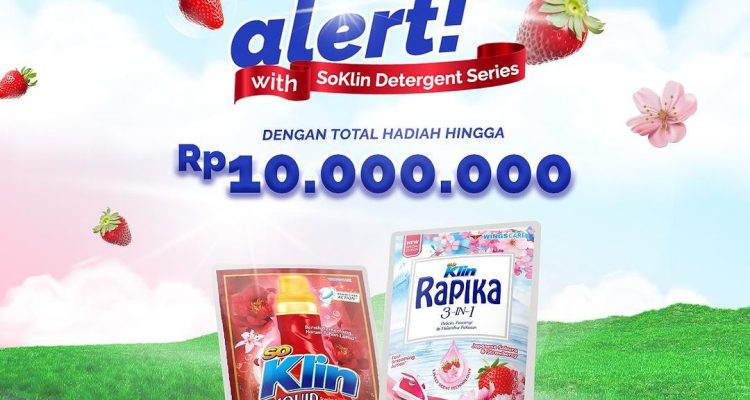Kuis Kaway Alert With SoKlin Detergent Berhadiah Total 10 Juta