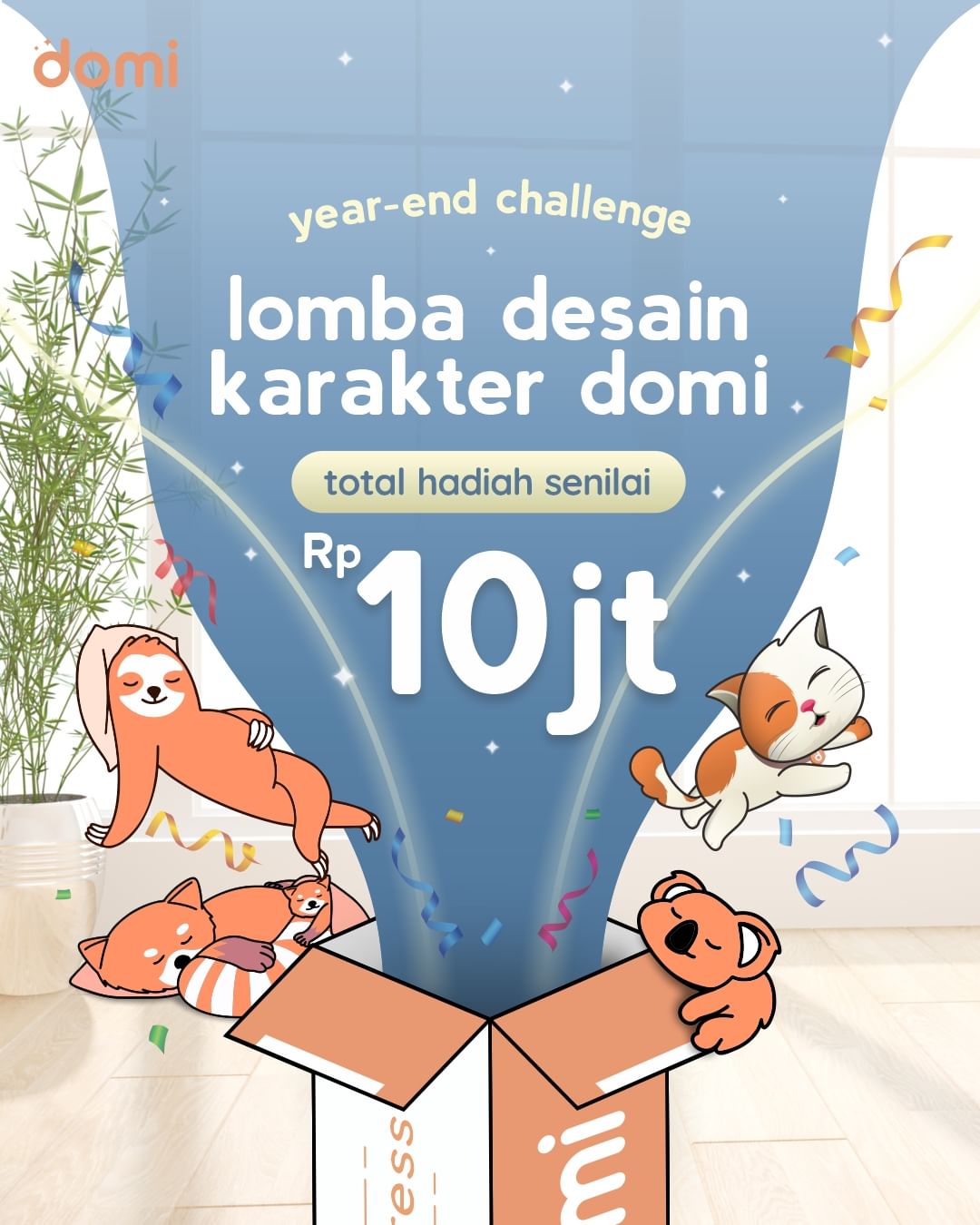 Lomba Desain Karakter Domi Berhadiah Total 10 Juta Rupiah