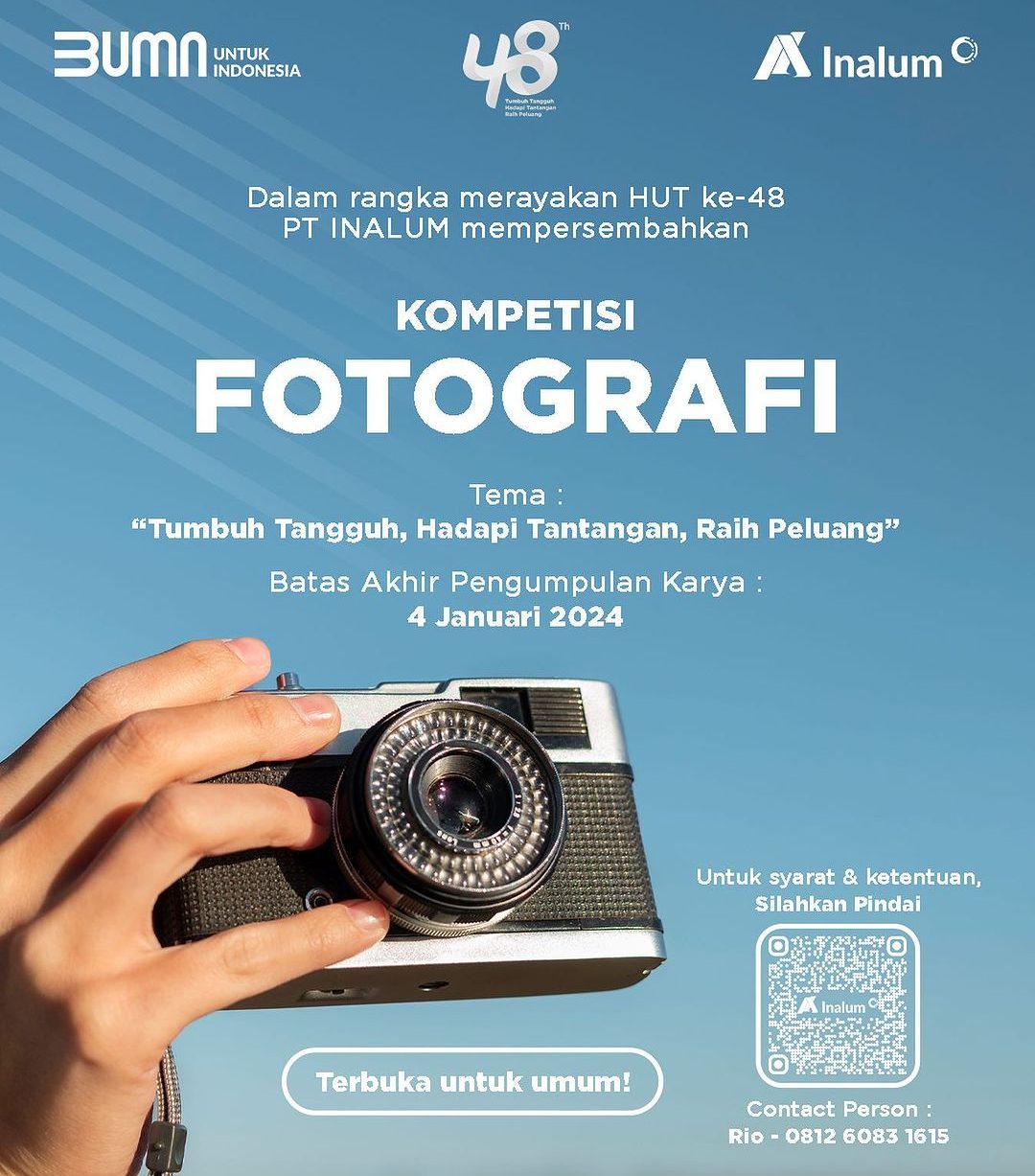 Lomba Fotografi INALUM 48 Berhadiah Total 15 Juta Rupiah