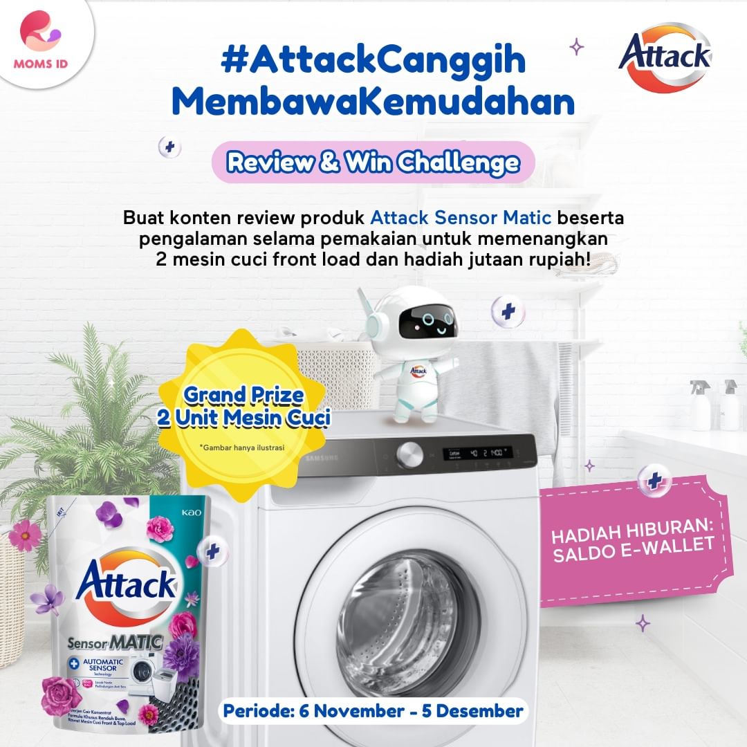 Lomba Review Attack Sensor Matic Liquid Grand Prize 2 Mesin Cuci